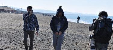 Grillo, footing senza maschera sulla spiaggia di Marina di Bibbona 