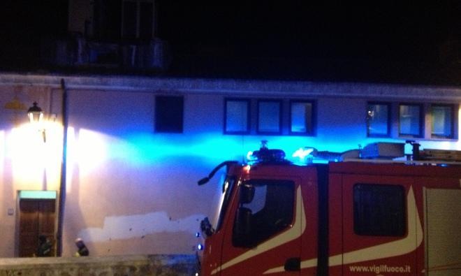 Un intervento dei vigili del fuoco
