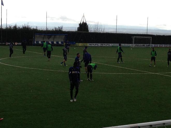 Gli azzurri al lavoro a Monteboro 