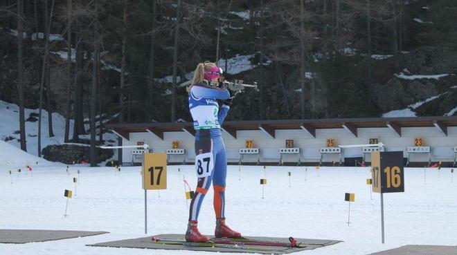 Alice Cogilli terza nel campionato italiano di biathlon 