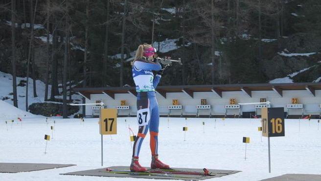 Alice Cogilli terza nel campionato italiano di biathlon