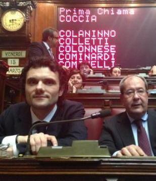 Giacomelli e Biffoni, primo giorno di scuola