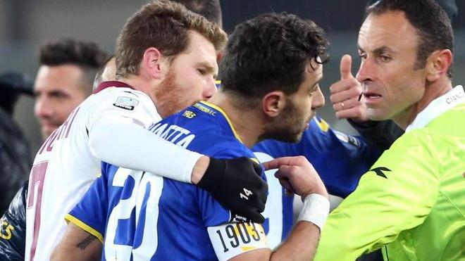 Alta tensione in tribuna Aggredito Luca Mazzoni