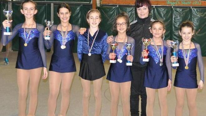 Pioggia di medaglie per le giovani atlete dell’Angel’s Skate