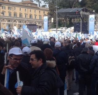 Pdl, tre pullman in trasferta a Roma «Pronti al voto»