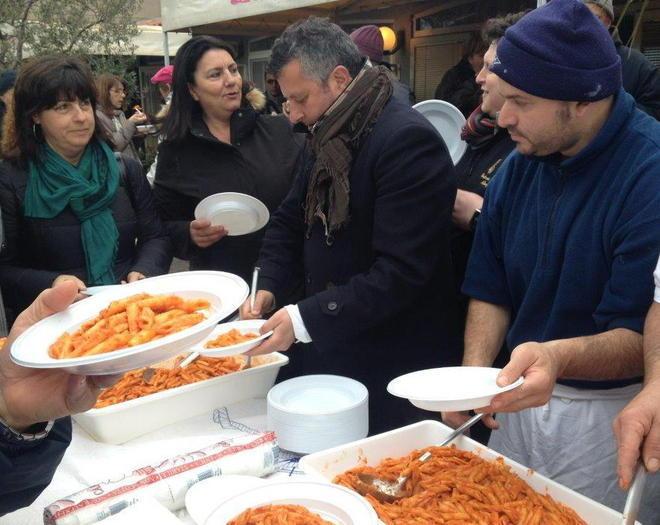 I sorrisi arrivano davanti alla pasta