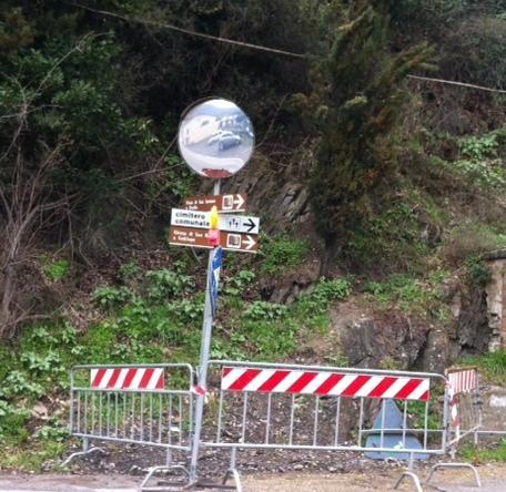 Transenne da rimuovere sulla strada 325