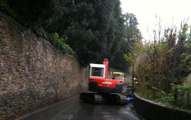 Frana in via Selvette, cantiere in arrivo