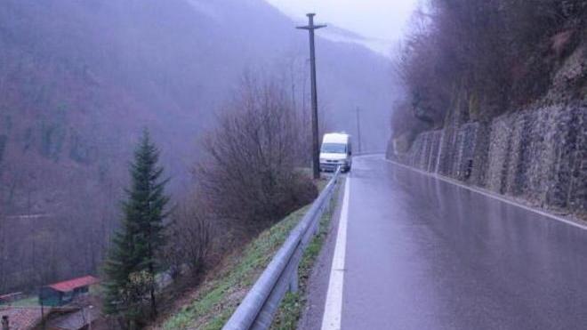 Eremo di Calomini isolato dalla frana sotto l’abbazia