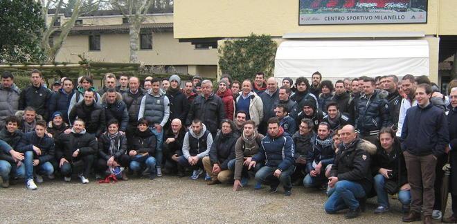 Un gruppo di tecnici lucchesi a Milanello