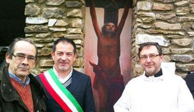 A Montecarlo inaugurata la “Crocifissione” di Maiani 