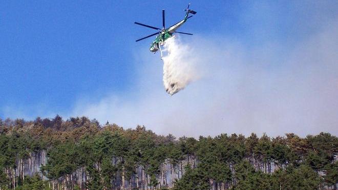 Esercitazione antincendio fra Carrara e Ortonovo