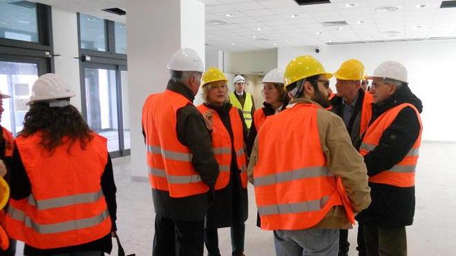 Commissione consiliare in visita al cantiere