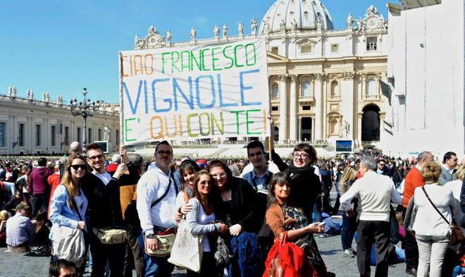 Da Vignole a tu per tu con Papa Francesco