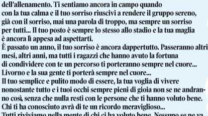 Ciao Mario, ci hai insegnato a vivere