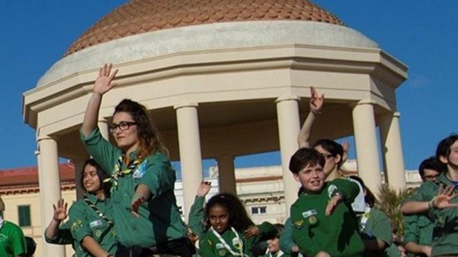 Sos ambiente, flash mob degli scout Cngei alla Terrazza