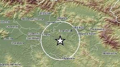 Scosse di terremoto nel Fiorentino: magnitudo 3.3