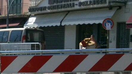 Centro di Quarrata transennato per lavori