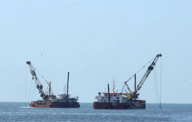 Tolti 20mila metri cubi di sabbia 