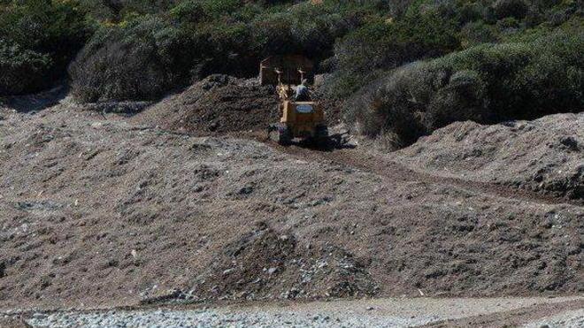 Una collina di posidonia a Laconella