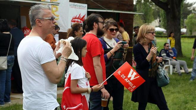 Parco affollato per la “Merenda partigiana”
