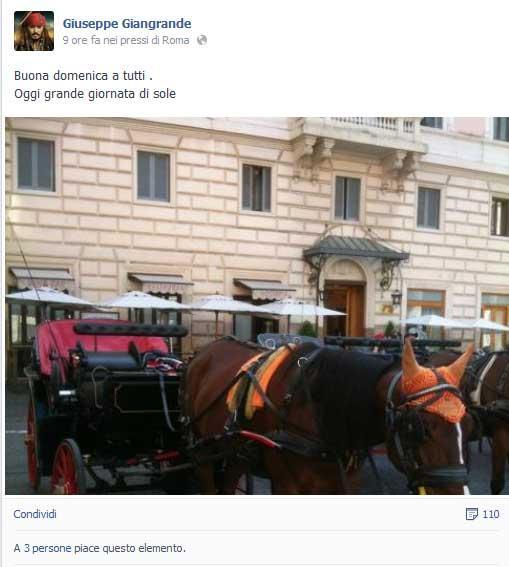 Spari davanti a Palazzo Chigi, il carabiniere ferito poco prima ha scritto su Facebook 