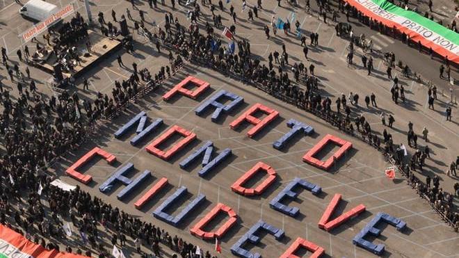 La manifestazione del febbraio 2009