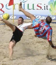 Livorno, ho scritto calcio sulla sabbia 