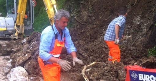 Nuova frana sulla 325 alla Tignamica