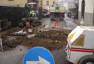 Ultimi allacci per il metano nel centro storico