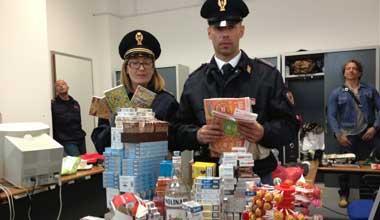 Rubano al Caffè Grande e picchiano agenti, arrestati due albanesi 