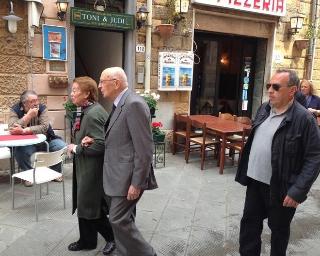 Passeggiata sul corso per Giorgio Napolitano 