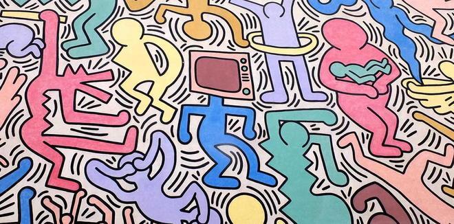 Un super spot nazionale con il murale di Haring 