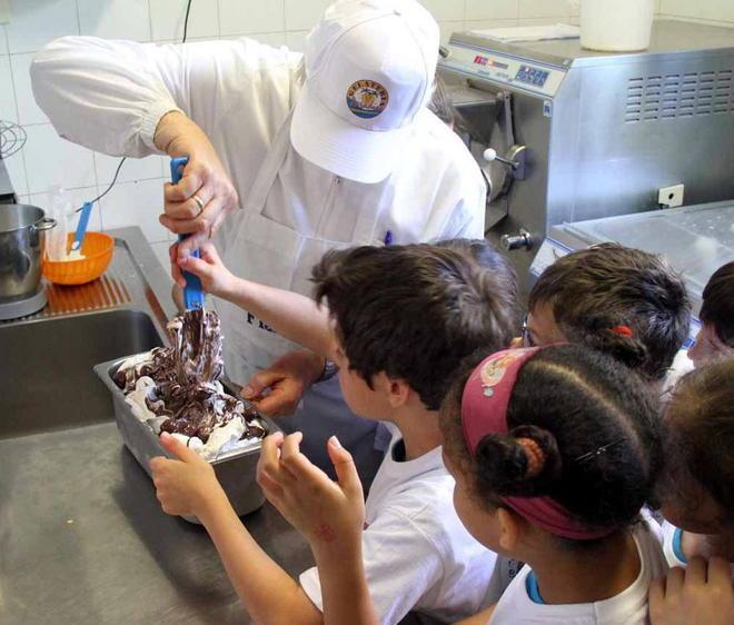 Così gli alunni imparano a fare il gelato