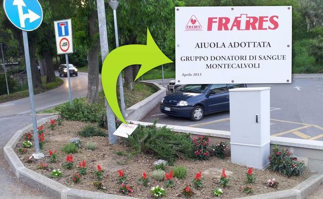 Una piazza in onore dei donatori di sangue