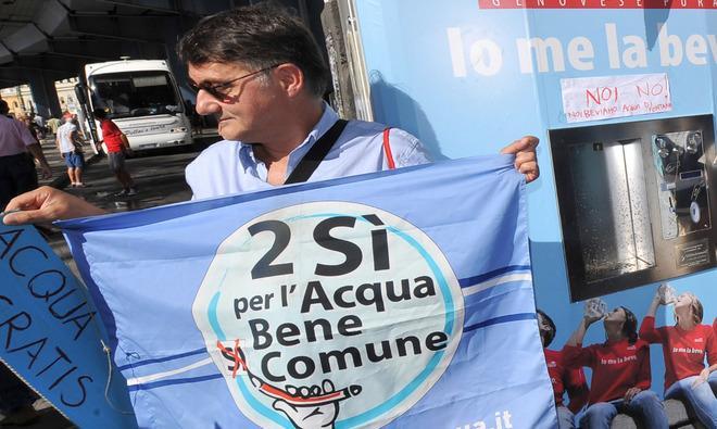 5 Stelle: «Gestione pubblica dell’acqua» 