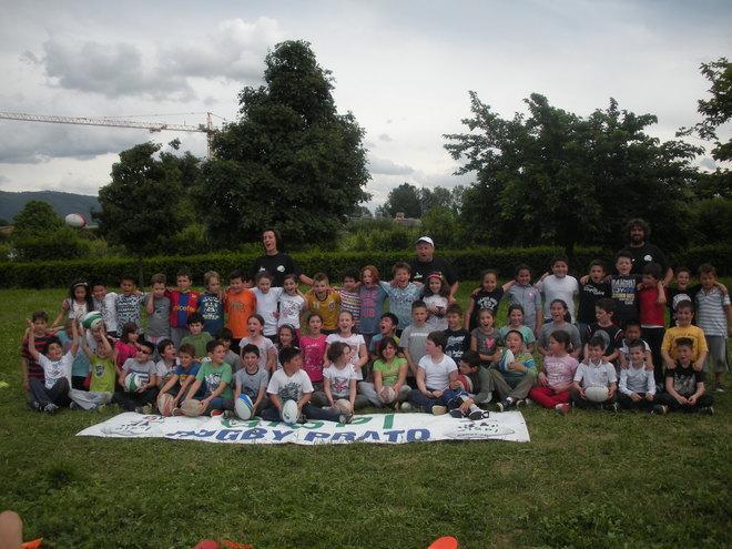 Festival del minirugby prima della finale scudetto 