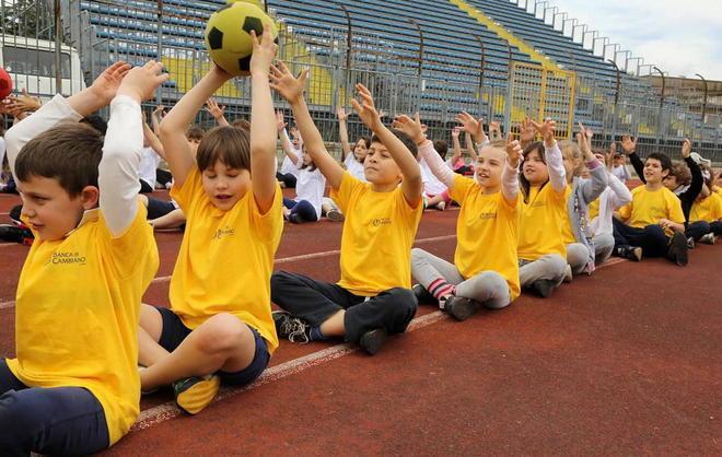 I bambini invadono lo stadio grazie al progetto dell’Atletica