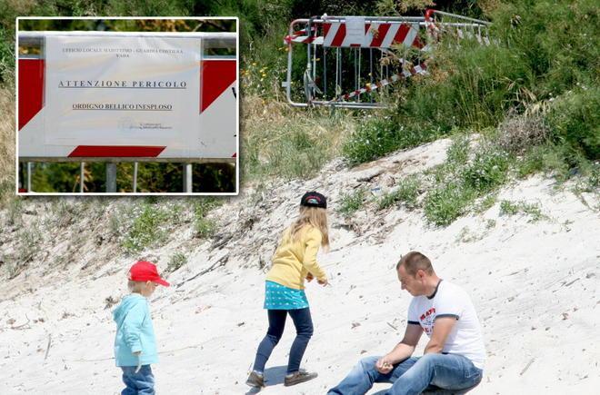 Vada, ancora bombe sulla spiaggia 
