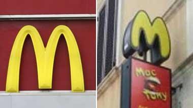 McDonald’s contro il bar: «L’insegna è uguale»