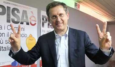 Comunali: Filippeschi (centrosinistra) festeggia, rieletto sindaco di Pisa con il 53,52% 
