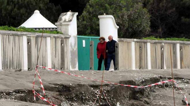 Erosione e mareggiate, sopralluogo della Regione 
