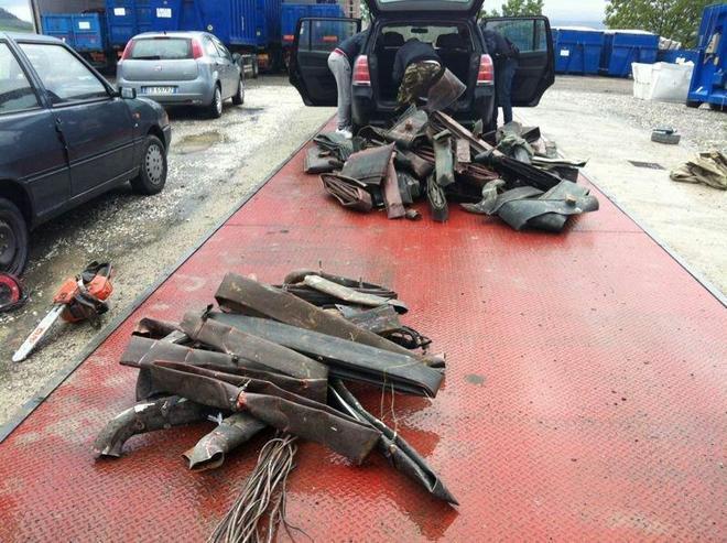 Furto di rame: tre arresti e sequestrati 800 kg di materiale 