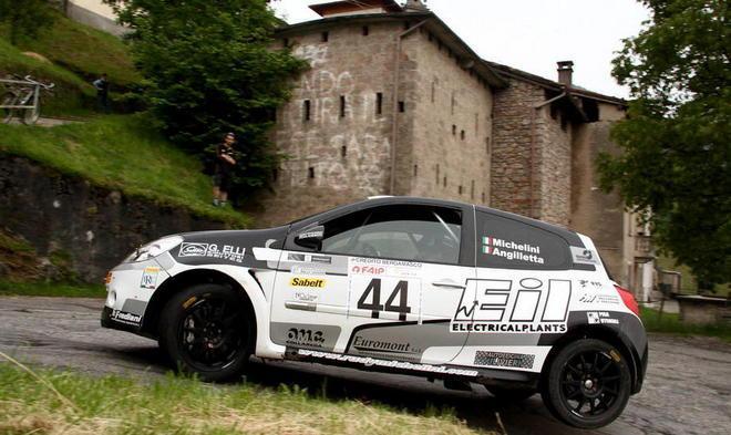 Rudy Michelini in gara al Rally del Casentino a Bibbiena