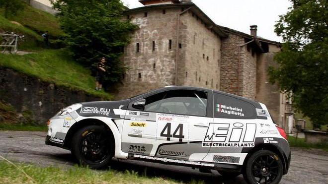 Rudy Michelini in gara al Rally del Casentino a Bibbiena