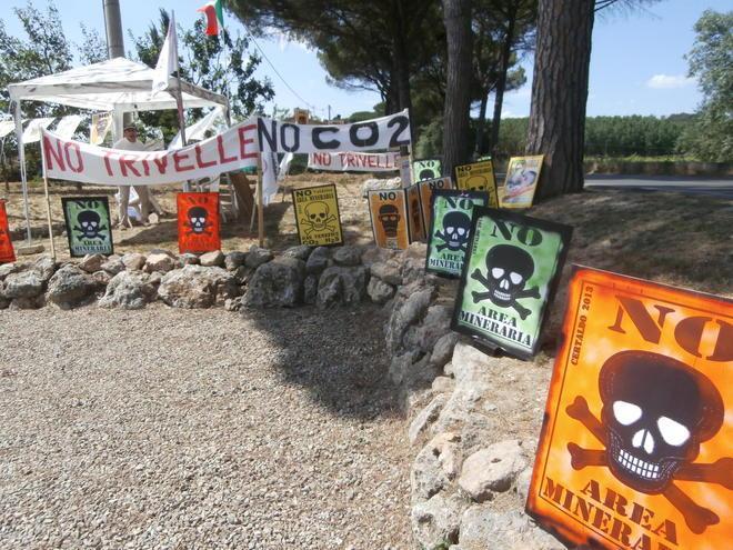 Estrazione di Co2, riprende la protesta. Annunciato un presidio 
