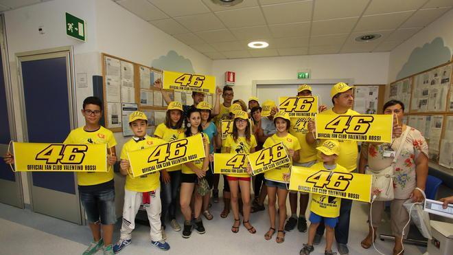 La pediatria del San Giuseppe ha un nuovo eroe: Valentino Rossi