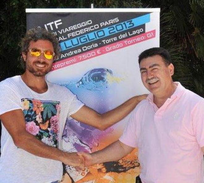 I due campioni del mondo al torneo di beach tennis 
