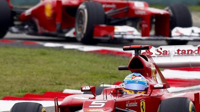 Trionfo di Ferrari in centro