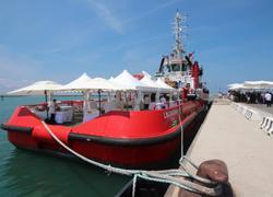 Battezzata la “nave guardiana” del rigassificatore